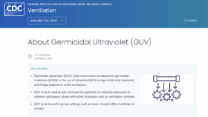 About Germicidal Ultraviolet (GUV)